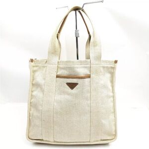 Canvas Prada tote bag.